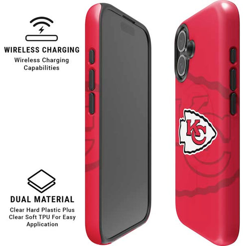 NFL Kansas City Chiefs Double Vision iPhone 16 Plus Magsafe Impact Case
